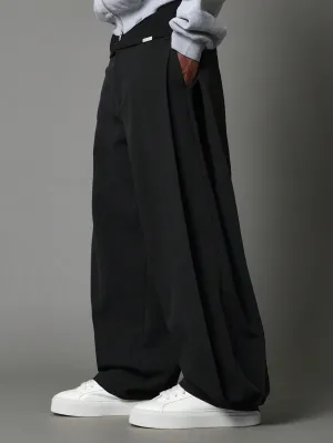 Tailoring Wide Leg Trousers With Side Pleats