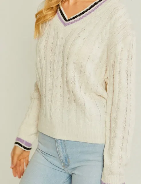 THE SLOANE SQUARE LIGHTWEIGHT KNIT - IVORY