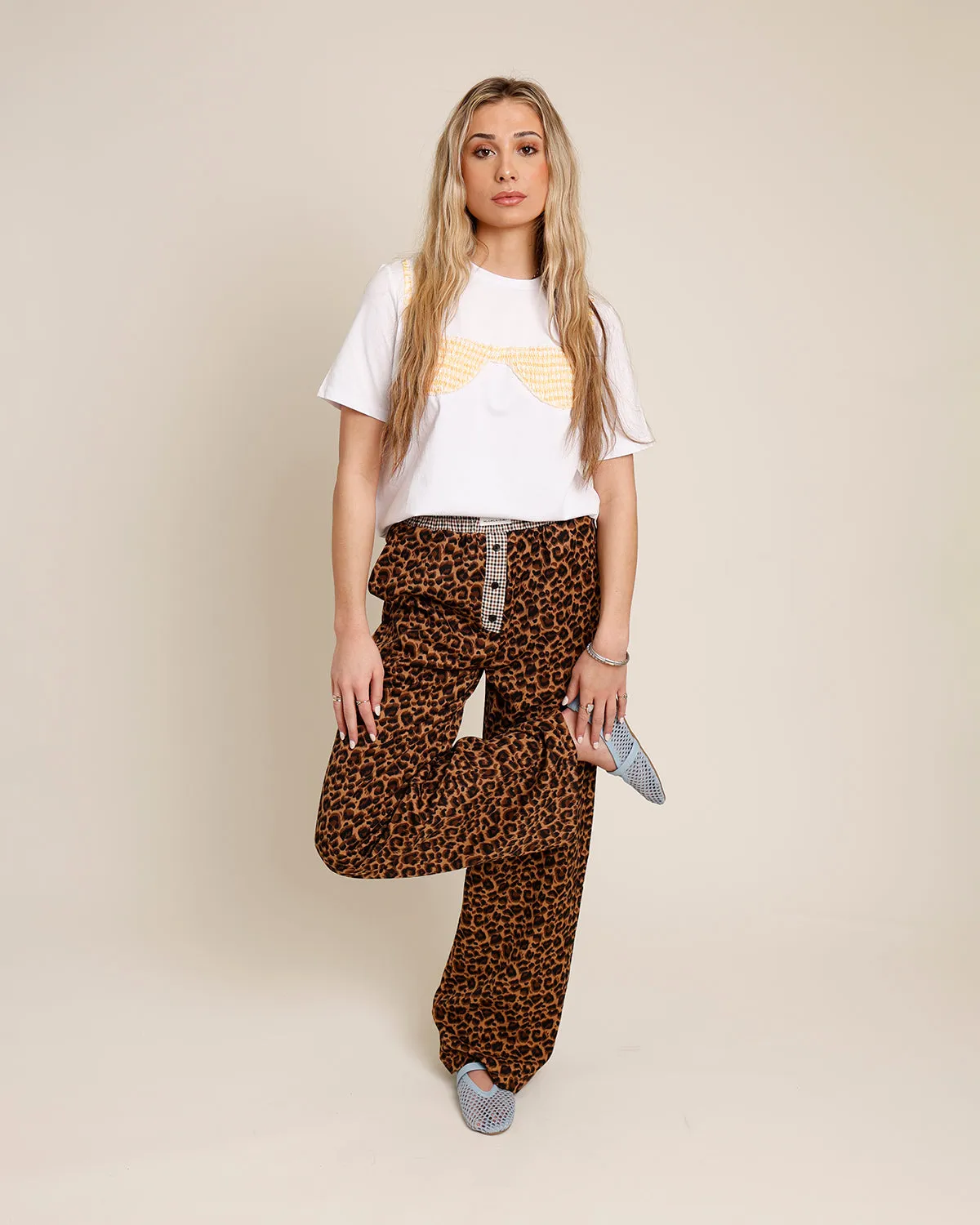 THIS KISS LEOPARD BOXER PANTS