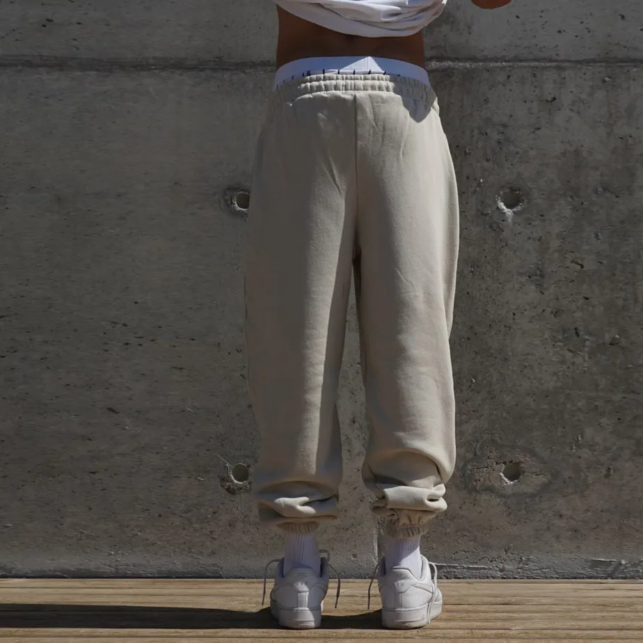 Trendy Vintage Print Casual Drawstring Pants
