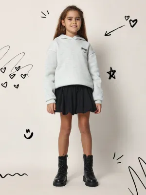Tween Girls Nylon Puff Ball Skirt
