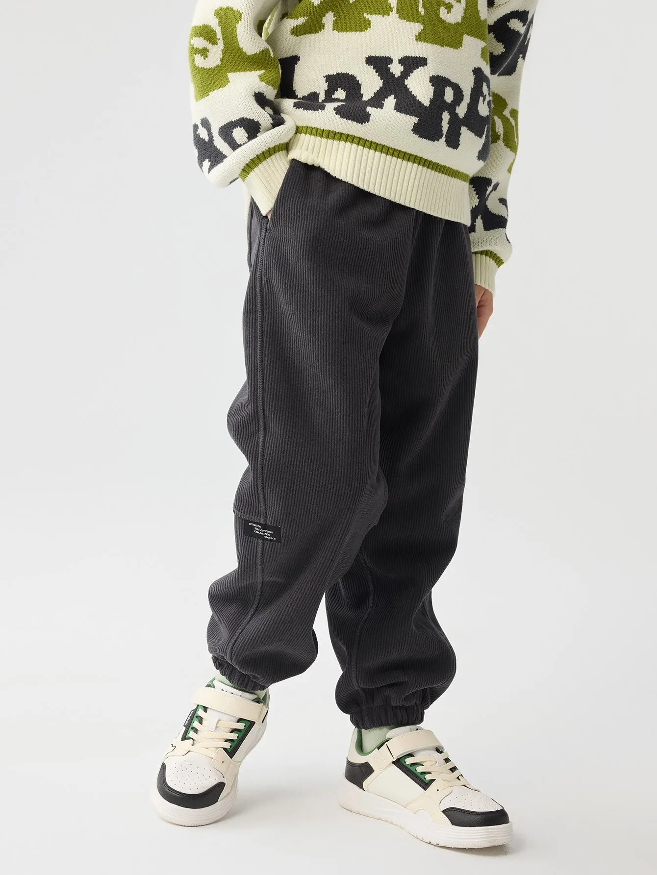 Unisex Kids Woven Logo Trousers