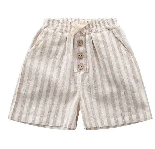 Vintage Linen Stripe Shorts