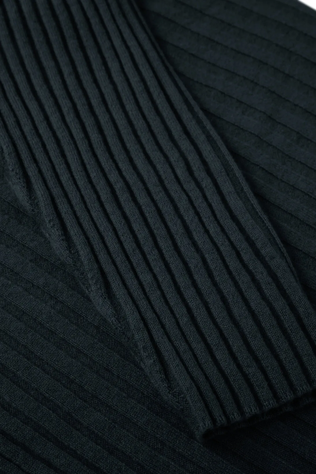 WIDE RIBBED RELAXED TURTLENECK