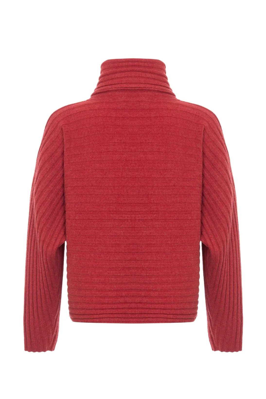 WIDE RIBBED RELAXED TURTLENECK