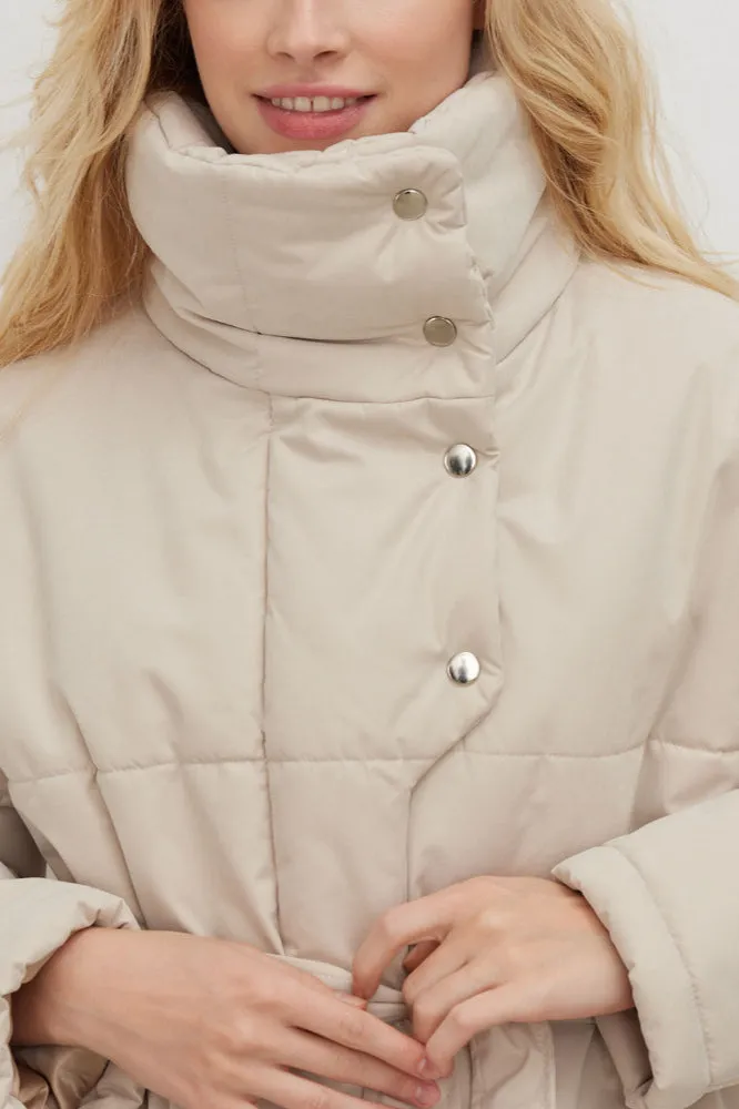 Winter Stylish Belted Puffer Coat
