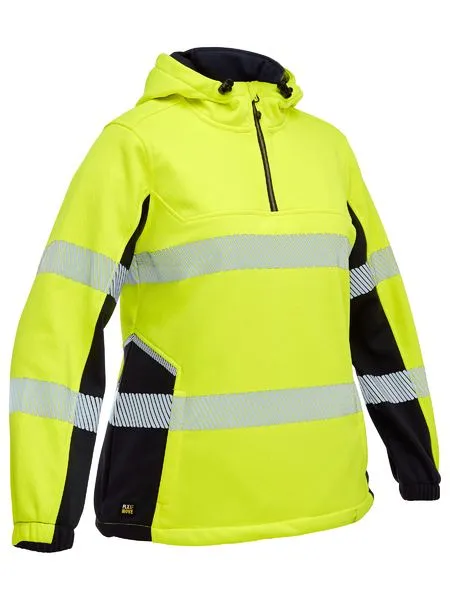 Women's Flx & Move Hi Vis Taped Liquid Repellent Fleece Hoodie - BKL6571T