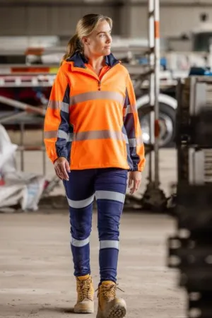 Women's Flx & Move Hi Vis Taped Liquid Repellent Fleece Hoodie - BKL6571T