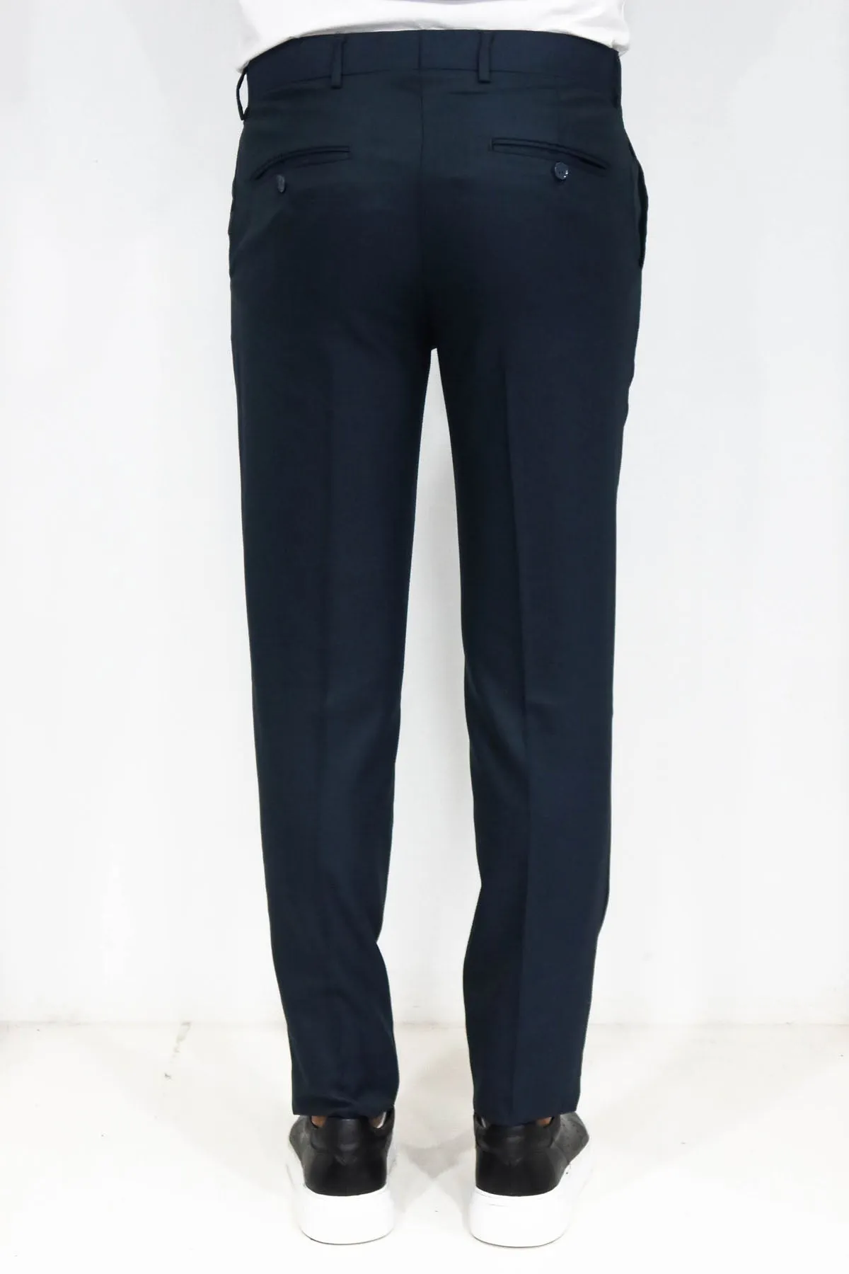 WSS Slim Fit Textured Oil Green Men Trousers  - Singen