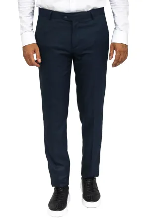 WSS Slim Fit Textured Oil Green Men Trousers  - Singen
